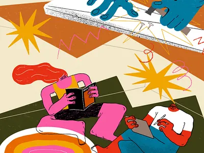 Neighbours vs IKEA advertising illustration brand illustration character colorful design editorial illustration illustration procreate vector