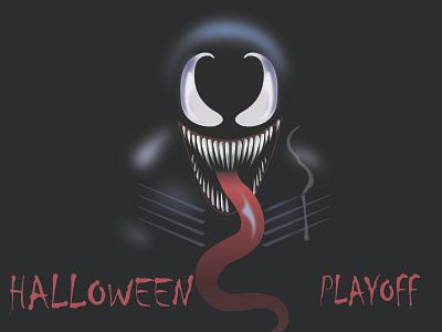 Halloween playoff! Venom contest custom giveaway illustration rebound stickers