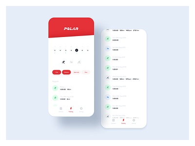 Polar fitness app filtering calories cycling distance fitness health heart rate pace personal training polar running swimming tracking training