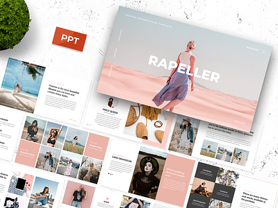 Rapeller Powerpoint Template artist beauty business clothing company creative fashion hypebeast lifestyle makeup powerpoint pptx presentation sneakers streetwear