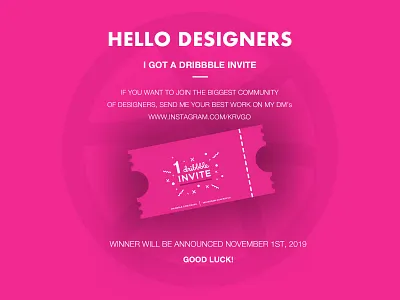Dribbble Invite Giveaway designer dribbble dribbble best shot dribbble invitation dribbble invitations dribbble invite dribbble invite giveaway dribbble invites giveaway graphicdesigners invitation