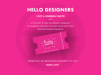 Dribbble Invite Giveaway designer dribbble dribbble best shot dribbble invitation dribbble invitations dribbble invite dribbble invite giveaway dribbble invites giveaway graphicdesigners invitation