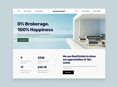 Real Estate - Agency borkker website home tour housing website landing page minimal design real estate agency real estate website rental website urban website website design