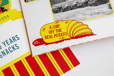 Old Dutch 90th a chip off the real potato chip illustration old dutch potato vintage