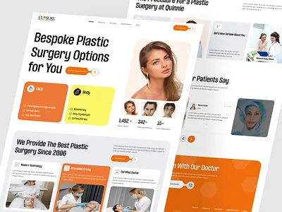 Skin Care Medical Landing Page UX/UI Design beautytech cleanui designinspiration doctorwebsite figma healthcareui landing page medicalui medicalwebsite moderndesign neumorphism plastic surgery skincare telemedicine ui ux webdesign website design