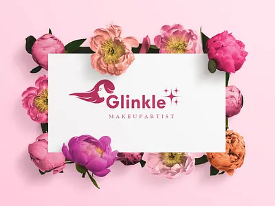 Makeup Artist elegant logo design artist beuty brand icon custom logo elegant flower g logo logo logo design luxury makeup minimalist logo pink rose rose color