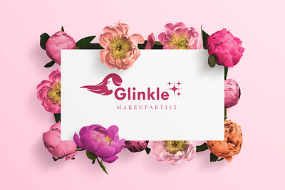 Makeup Artist elegant logo design artist beuty brand icon custom logo elegant flower g logo logo logo design luxury makeup minimalist logo pink rose rose color