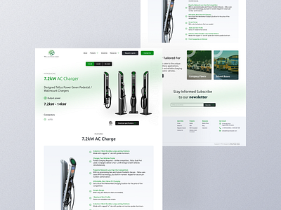 TPG - Product detail page ev evcharger futuristicdesign minimal product detail productpage sustainable charging