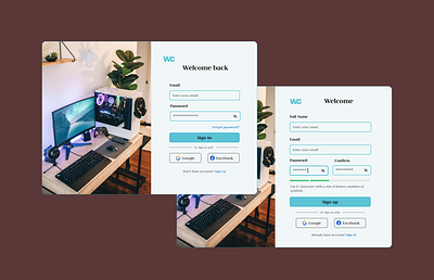 Responsive Login and Sign-Up Page Design design login responsive sign up ui