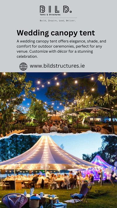 Wedding canopy tent in Dublin wedding canopy tent