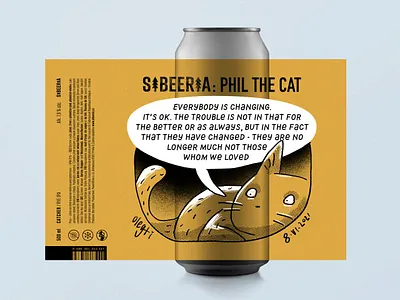 Sibeeria: Phil the cat coalla design graphic design illustration vector