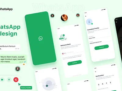 Chat App (WhatsApp Redesign) app chat design figma uiux whatsapp