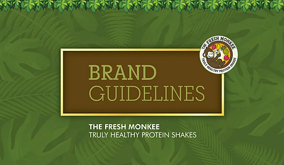 Brand Guideline for The Fresh Monkee animation branding graphic design logo motion graphics ui