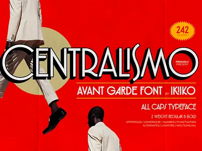 Centralismo - Avant Garde Font art avant avantgarde bauhaus book branding cover font garde logo logotype modernism poster sans typeface typography