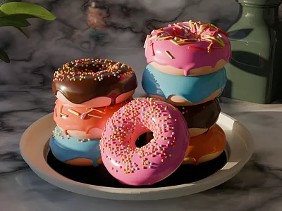 Blender Tutorial Donuts 3d 3dmodelling blender blender3d donut fastfood food