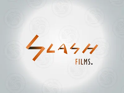 Slash Films 30dayschallenge affinitydesigner art draw film graphicdesign grey illustration logo logocore logodesign movies orange reel slash white