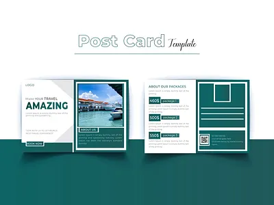 Professional Travel Post Card Design Template business holiday marketing post card post card template postcard print professional professional postcard promotion stationery template tour tourism tourist travel travel postcard traveler vacation vacation postcard