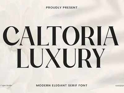 CALTORIA LUXURY - STYLISH SERIF FONT branding display font elegant font fancy font feminime font font graphic design logotype luxury font serif font skincare font stylish font
