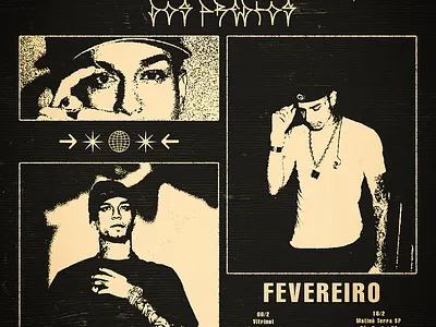 Veigh - February Concerts graphic design social media