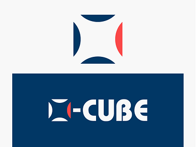 X - CUBE brand branding cube custom design graphicdesign icon identity illustration illustrator logo minimal minimalist logo negative space rubiks rubiks cube style