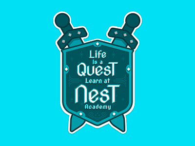 Nest Academy - Life is a Quest academy adventure coding design education learn mongolia nest nest academy quest shield sword