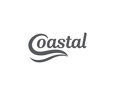 coastal brand branding clean coastal emblem logo creative round flat illustration logo design modern typography vector