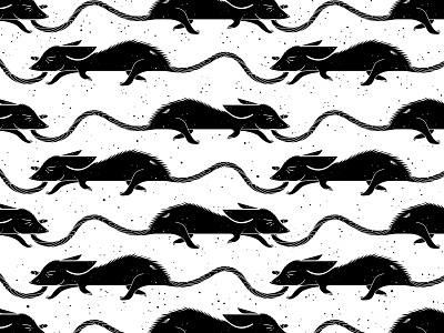 You're a Rat animal blackandwhite boo duotone halloween halloween bash halloween party illlustration illlustrator pattern patterns procreate rat rat race spooky texture