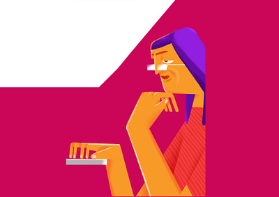 waiting character characterdesign design designinpiration dribbble graphicdesign illustration minimal minimaldesign vector