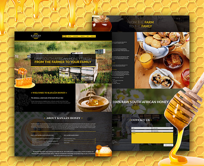 kanaan honey honey website ui ui design uxdesign uxui web site webdesign website mockup xd xd design