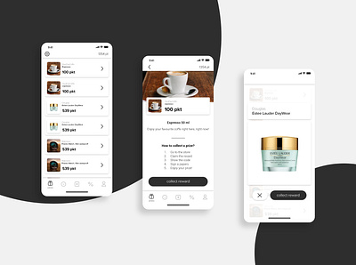 GoldenMall - App Design - 1/2 app design design ios app logo loyalty program mall mobile mobile app design mobile ui ui ux xd xd design
