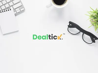 DealTick brand and identity branddesign branddesigner branding branding design clean corporate branding corporate design corporate identity design exploration identity design illustrator logo logotype mockup photoshop vector vectors