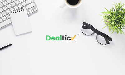 DealTick brand and identity branddesign branddesigner branding branding design clean corporate branding corporate design corporate identity design exploration identity design illustrator logo logotype mockup photoshop vector vectors