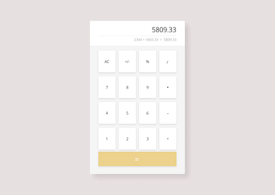 Daily UI - 004 - Calculator calculator ui clean clean design dallas dallastexas forhire hireme interface minimal neutral startup ui user interface