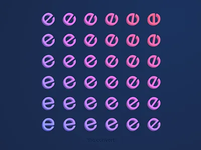 "the convert" abstract colorful design gradient typogaphy ui ux