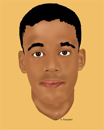 Portrait illustration ai artdesign artwork boy design designer graphicdesign illustration illustrator vector