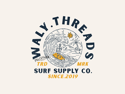 Recent work for Waly Threads apparel design clothing design clothingbrand illustration merch merch design outdoorapparel supplyanddesign vintage art vintage design