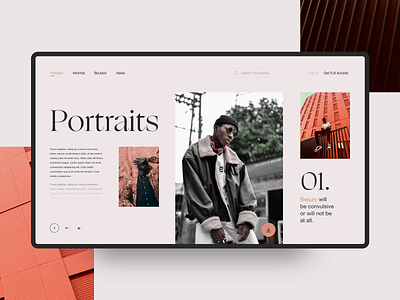 01. artdirection clean colors concept design interaction layout minimal ogg photography portfolio portrait typography ui userexperience ux web website