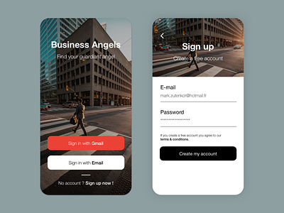 Sign In / Sign Up Page - Mobile UI/UX app sign in app sign up create account design minimalism minimalist mobile mobile app mobile desgin sign in sign in design sign up signup ui ui design ui ux ui ux designer uiux ux desgin ux design