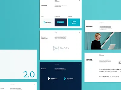 Semoss – Brand Guidelines analytics brand brand design brand identity branding branding agency branding design guidelines logo minimal startup branding tech