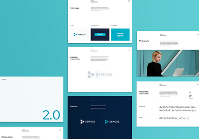 Semoss – Brand Guidelines analytics brand brand design brand identity branding branding agency branding design guidelines logo minimal startup branding tech