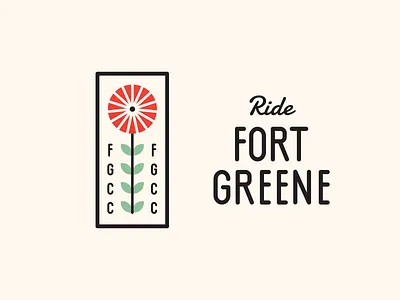 Fort Greene Cycling Club bikes branding club cycle flower stem tire wheel