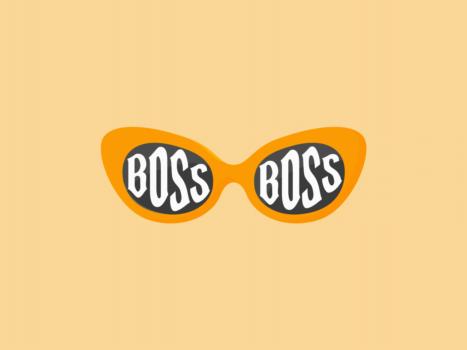 Boss after effects animation bitch boss cartoon design gif illustration illustrator sunglasses vector