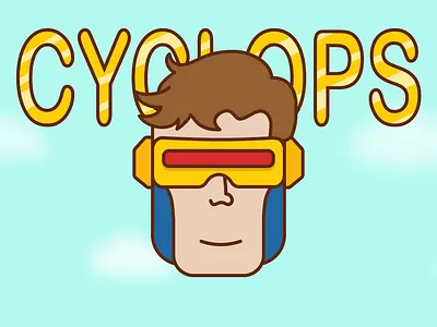 Sticker Mule Halloween Cyclops