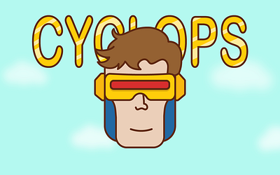 Sticker Mule Halloween Cyclops