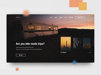 Arizona tours website concept arizona design desktop landing landing page landing page design landingpage minimalism tour tours travel traveling ui web web design website