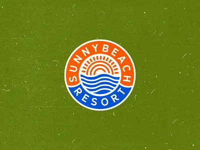 Logo concept for sunny beach resort badge badge logo badgedesign beach brandidentity branding branding design design illustration logo logodesign resort summer camp