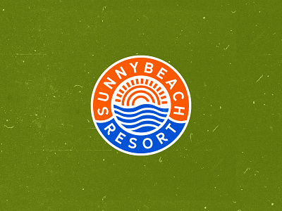 Logo concept for sunny beach resort badge badge logo badgedesign beach brandidentity branding branding design design illustration logo logodesign resort summer camp