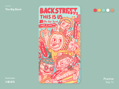 the big band cool design doodle dribbble illustration lifestyle