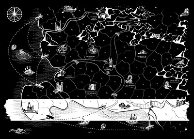 Last Hero concept design illustration map