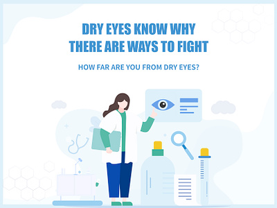 Dry eyes know why There are ways to fight design illustration